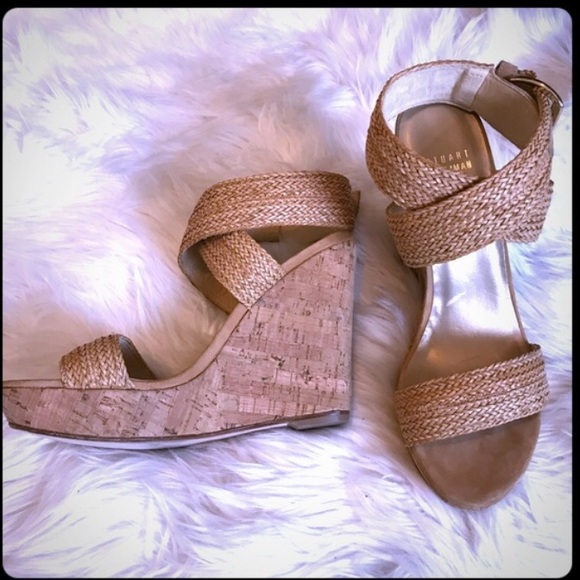 Stuart Weitzman Woven Wedges W Jute Heel